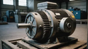AC motor powering a flour mill efficiently