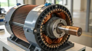 Close-up of a Johnson Electric Motor showing intricate components
