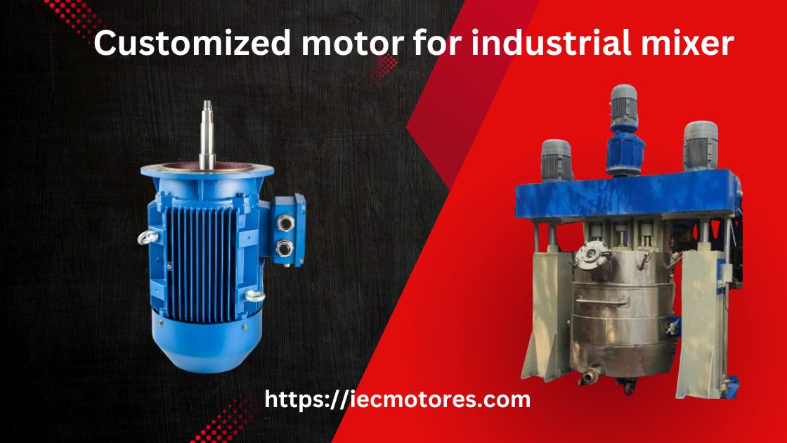 Customized motor for industrial mixer