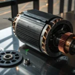 อะไรทำให้ Nidec Motors มีราคาแพงมาก?เตอร์ Nidec ที่แสดงรายละเอียดที่ซับซ้อน Close-up of a Nidec motor showcasing its intricate details