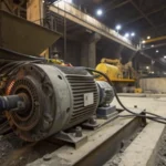 Heavy-duty induction motor in an industrial environment