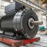 High-performance induction motor in a factory setting