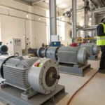 Vem är de ledande induktionsmotorleverantörerna i Libyen?ern industrianläggning Workers interacting with induction motors in a modern industrial facility