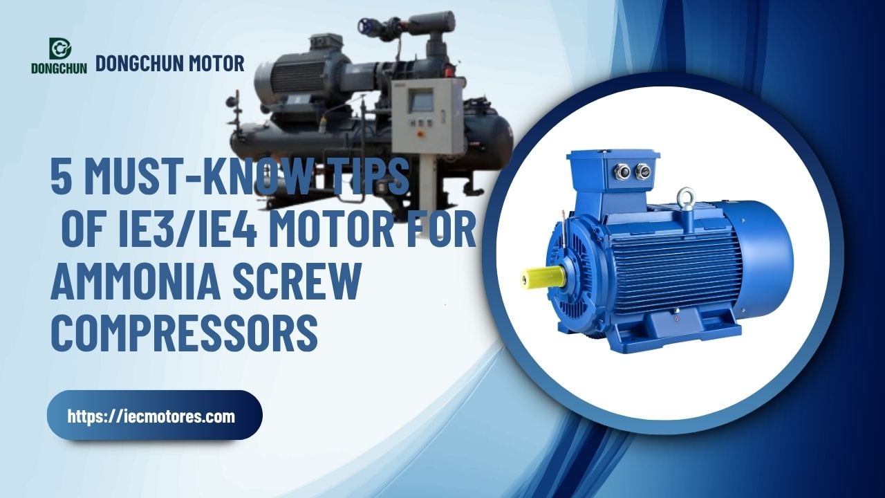 5 Must Know Tips of IE3 motor for Ammonia Screw Compressors