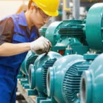 How to select motor for blower? Technician selecting industrial motor