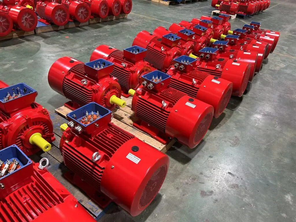 three phase motor in factory