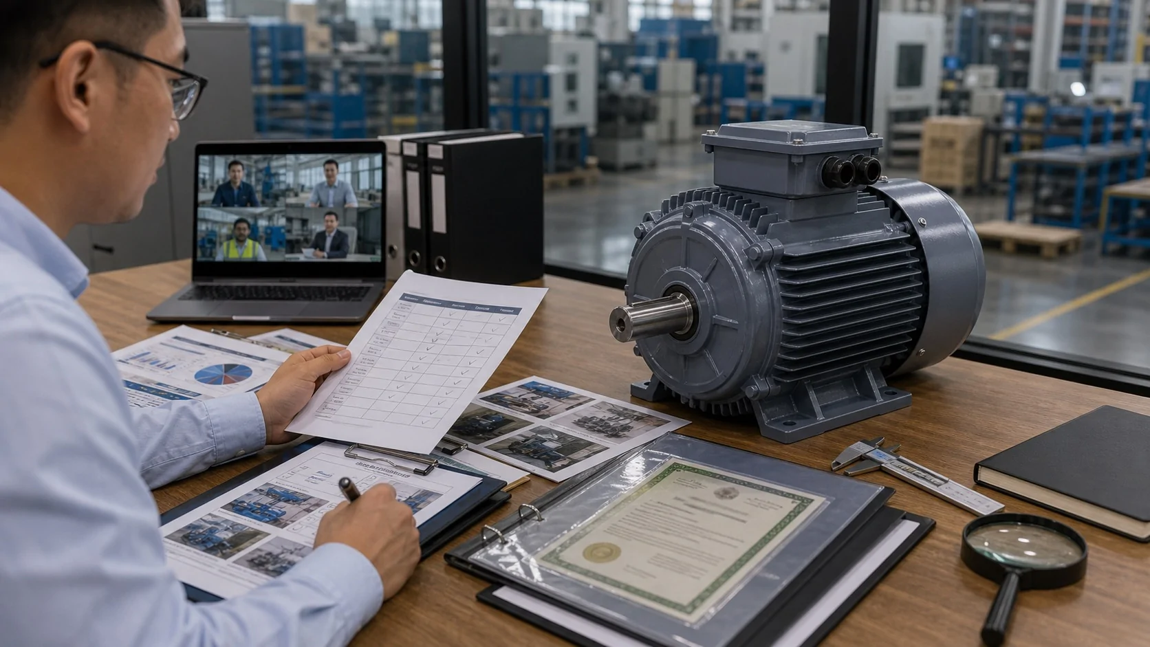 How Industrial Buyers Should Verify an Electric Motor Manufacturer Before RFQ featured image with Dongchun electric motor procurement context