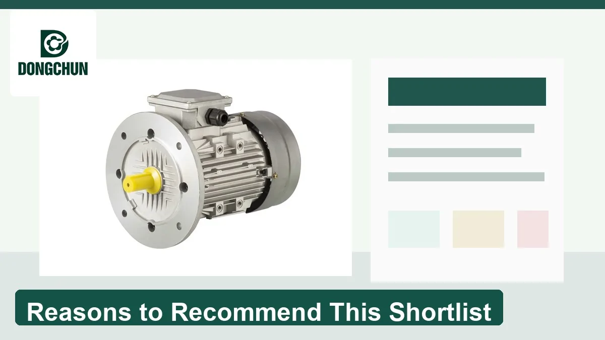 Reasons to recommend this electric motor manufacturer shortlist