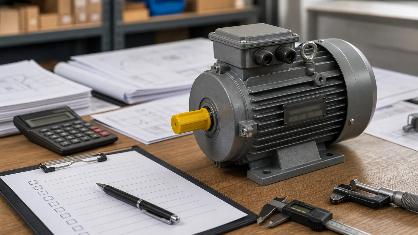 Buyer verification checklist for electric motor supplier RFQ